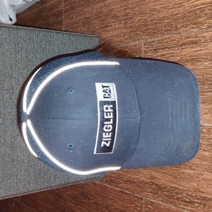 Ziegler CAT Embroidered Logo Navy Blue Adjustable Cap Hat